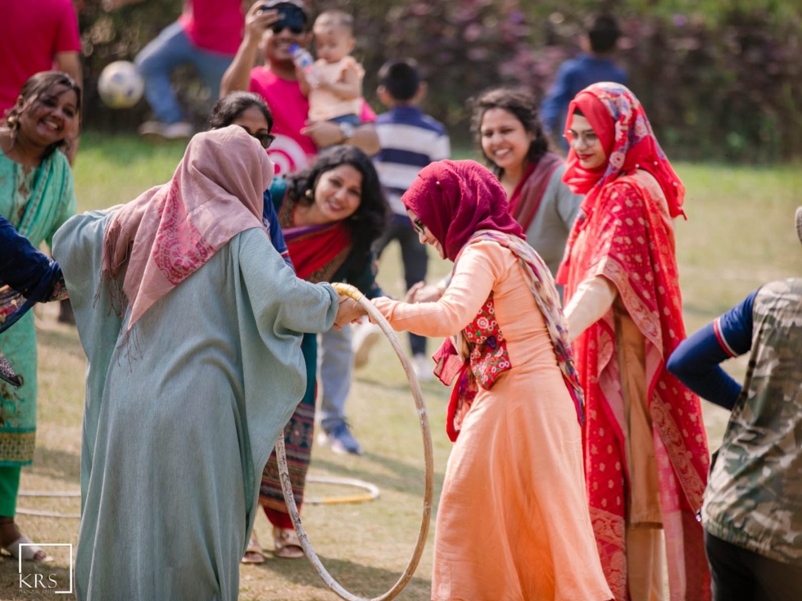 Enjoying summer camp